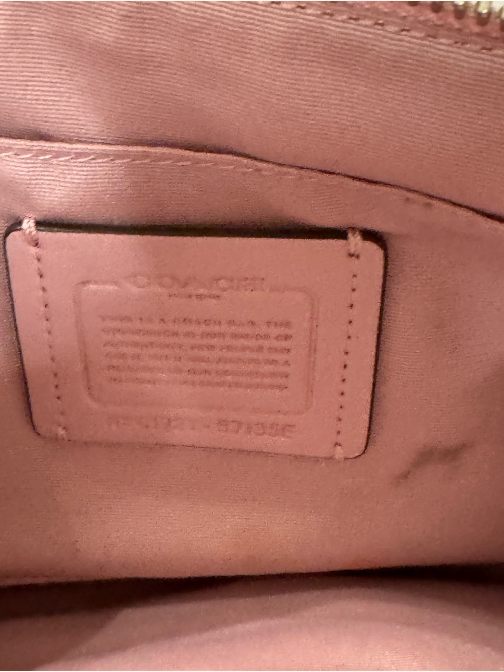 Coach Pink Leather Crossbody with Silver Hardware - Picture 7 of 9